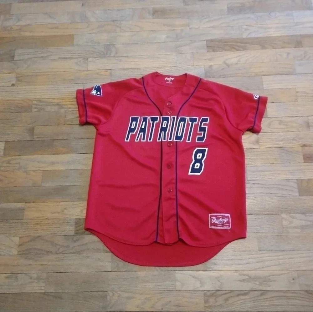 Massac County Patriots Baseball Jersey Rawlings Youth XL